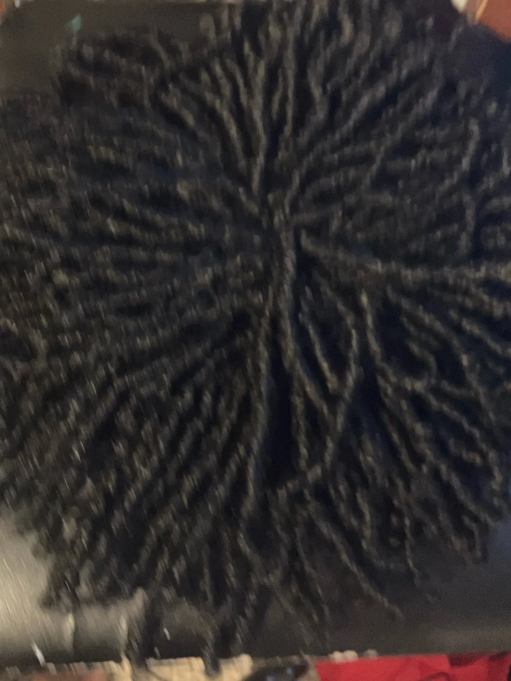 Black Faux Locs Hairpiece - Stylish Natural-Look Hair